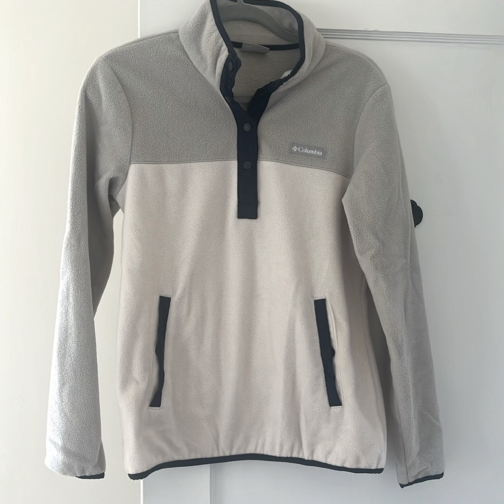 Columbia 3/4 Snap Fleece in two tone